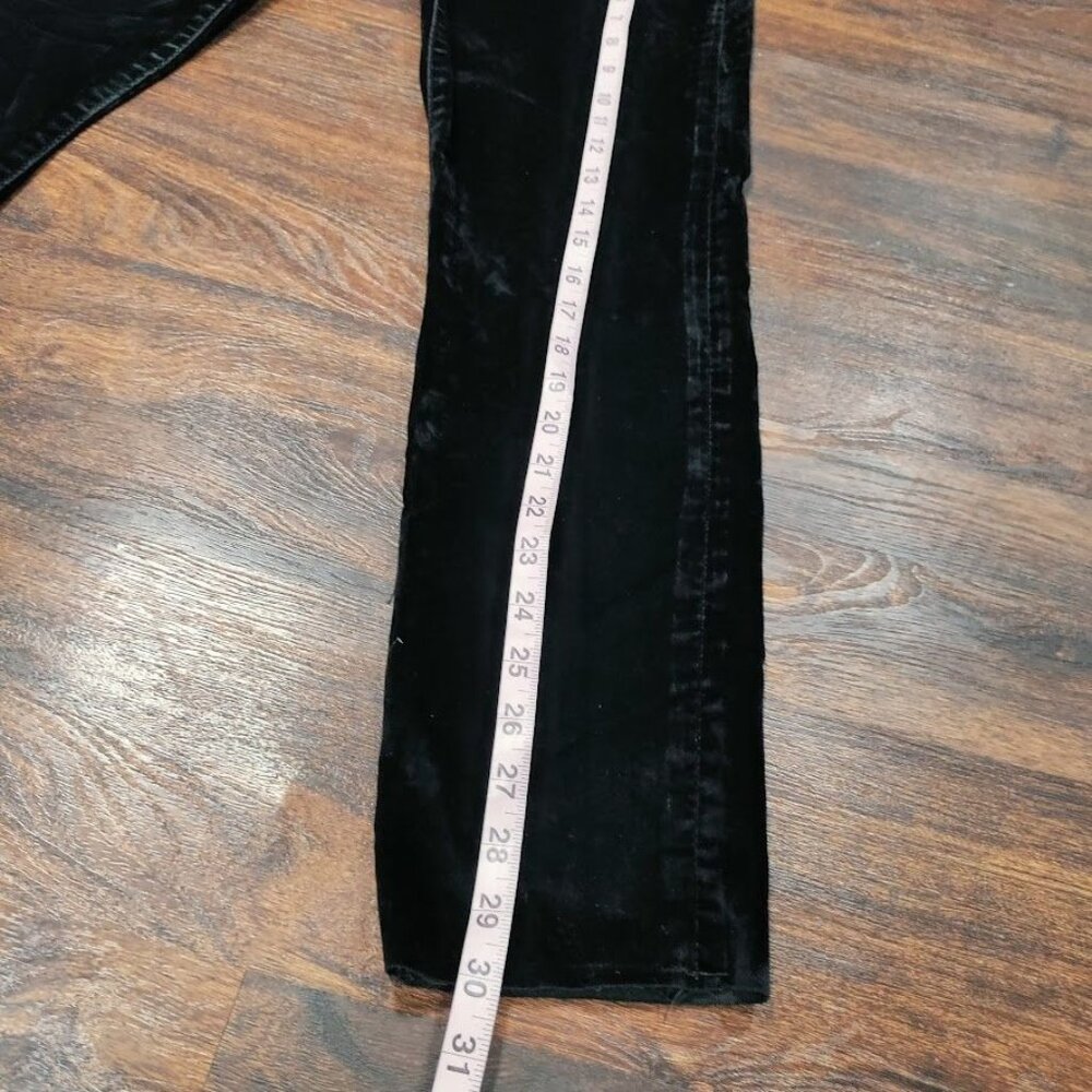 Free People We The Free Stella Velvet High Waisted Skinny Jeans Black Size 28 - Picture 16 of 16